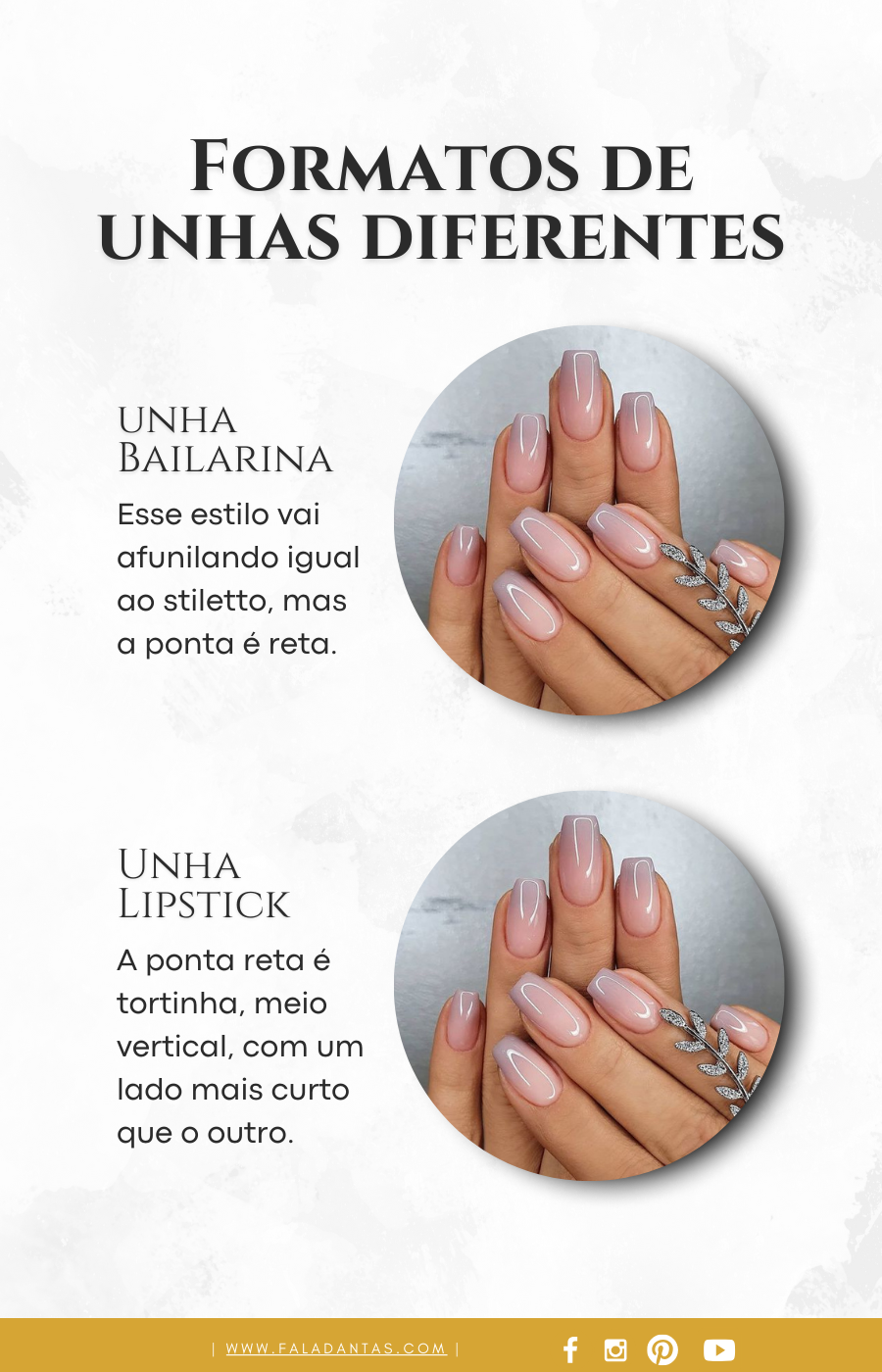 Inspirações de unhas chiques e elegantes