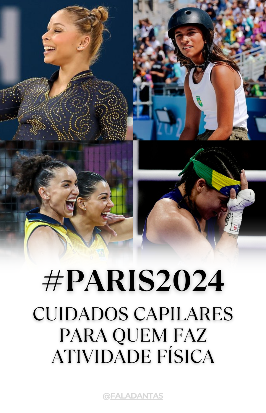 #PARIS2024: Cuidados capilares para atividade física