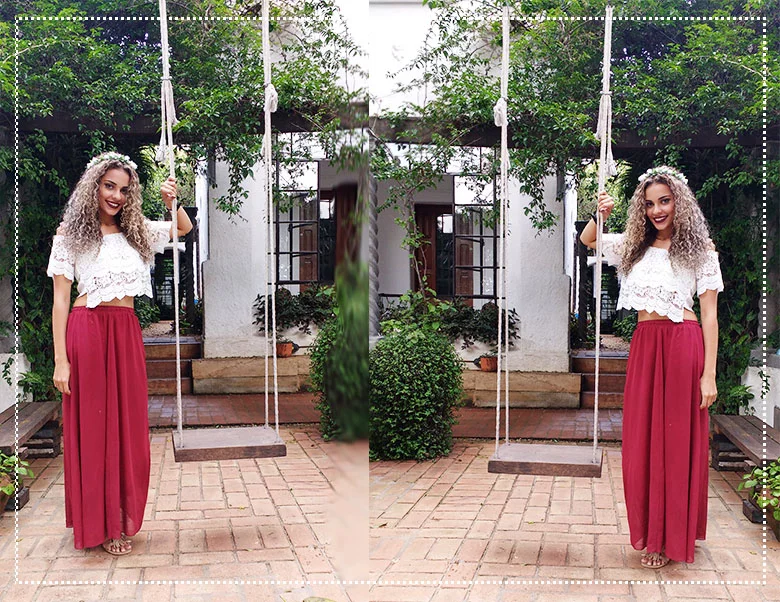 look+do+dia+blusa+ciganinha+saia+longa look+do+dia+blusa+ciganinha+saia+longa+faladantas
