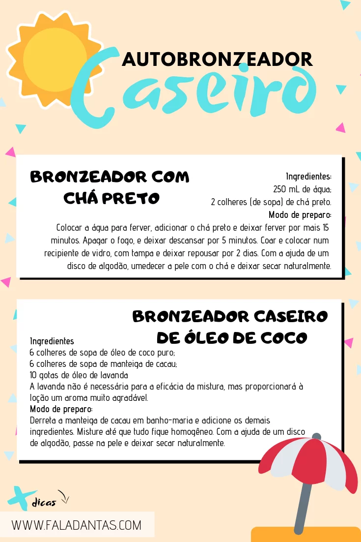BRONZEAMENTO NATURAL: DICA E COMO FAZER EM CASA