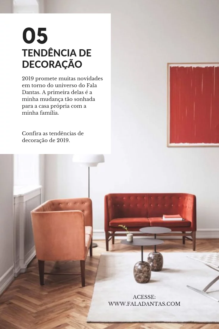5 TENDÊNCIA PARA DECORAR SUA CASA EM 2019
