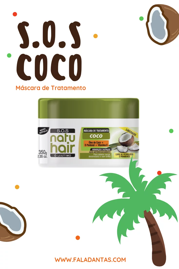 S.O.S Coco Máscara de Tratamento | NatuHair