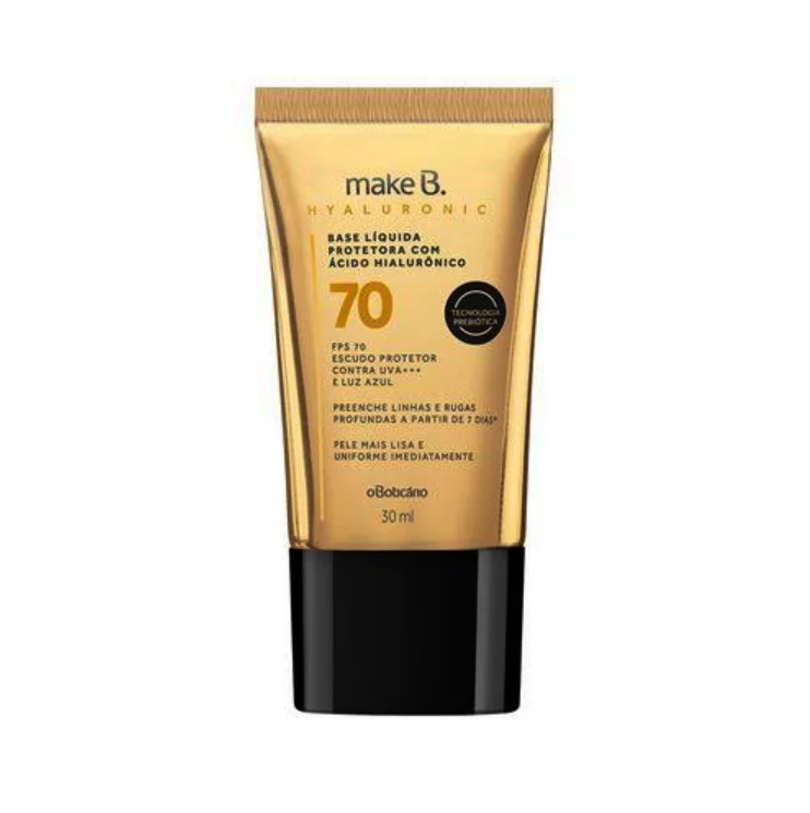 TESTEI A BASE MAKE B HYALURONIC