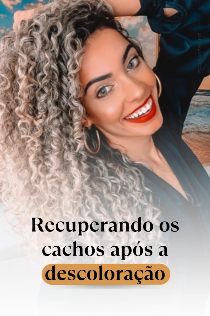 Como recuperar meus cachos após a descoloração?